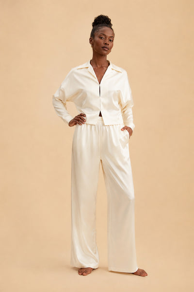 Pyjama Céleste 100% en soie de mûrier