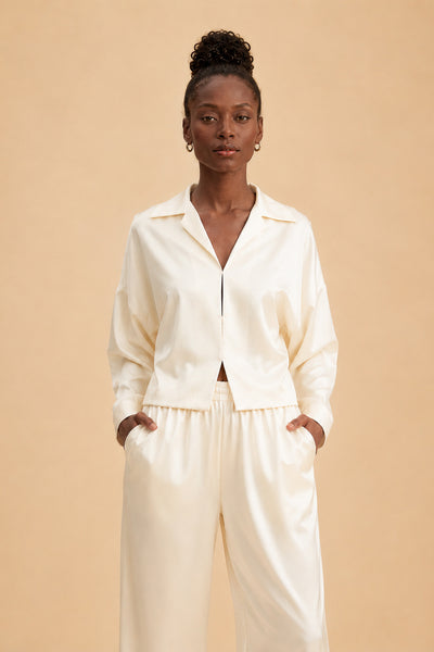 Pyjama Céleste 100% en soie de mûrier