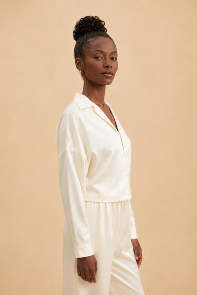 Pyjama Céleste 100% en soie de mûrier