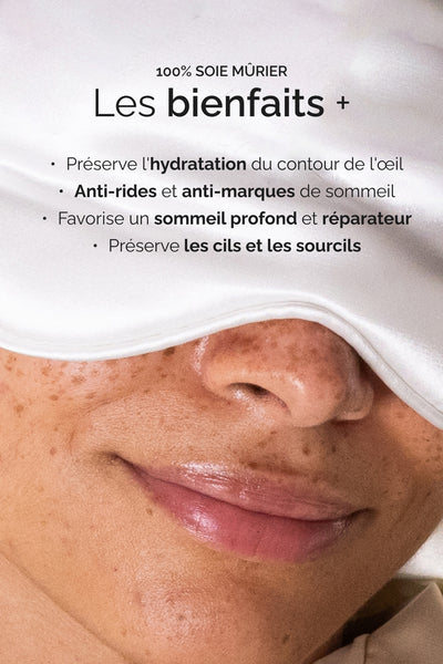 Masque de Nuit en Soie de Mûrier 100%