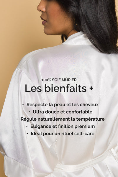 Kimono Gabrielle 100% en soie de mûrier