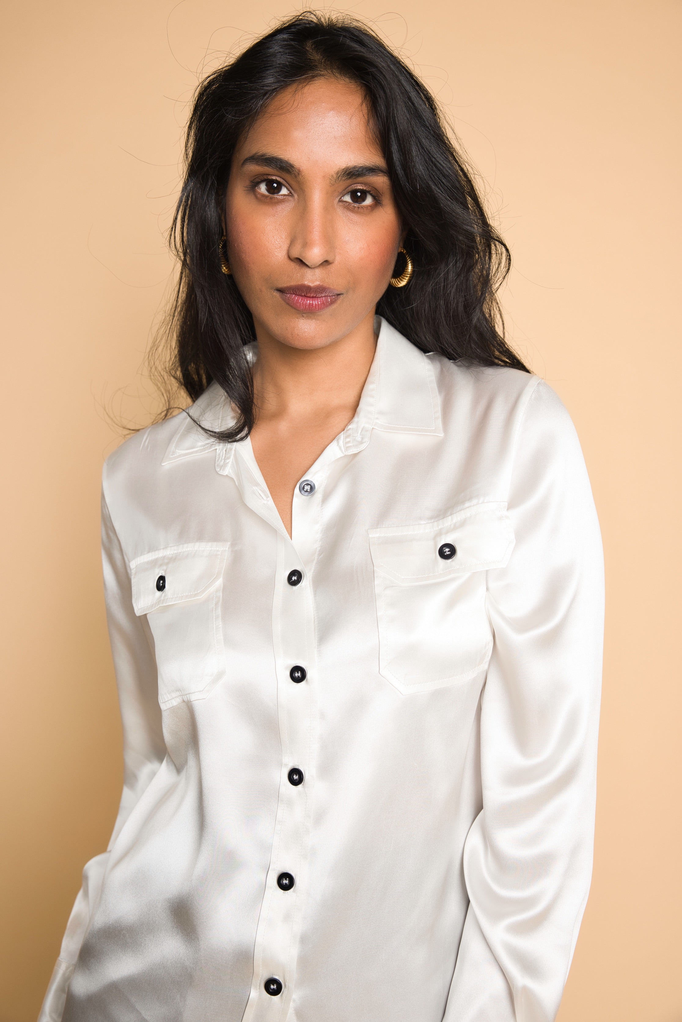 Camicia Adriana - Avorio - 100% seta di gelso
