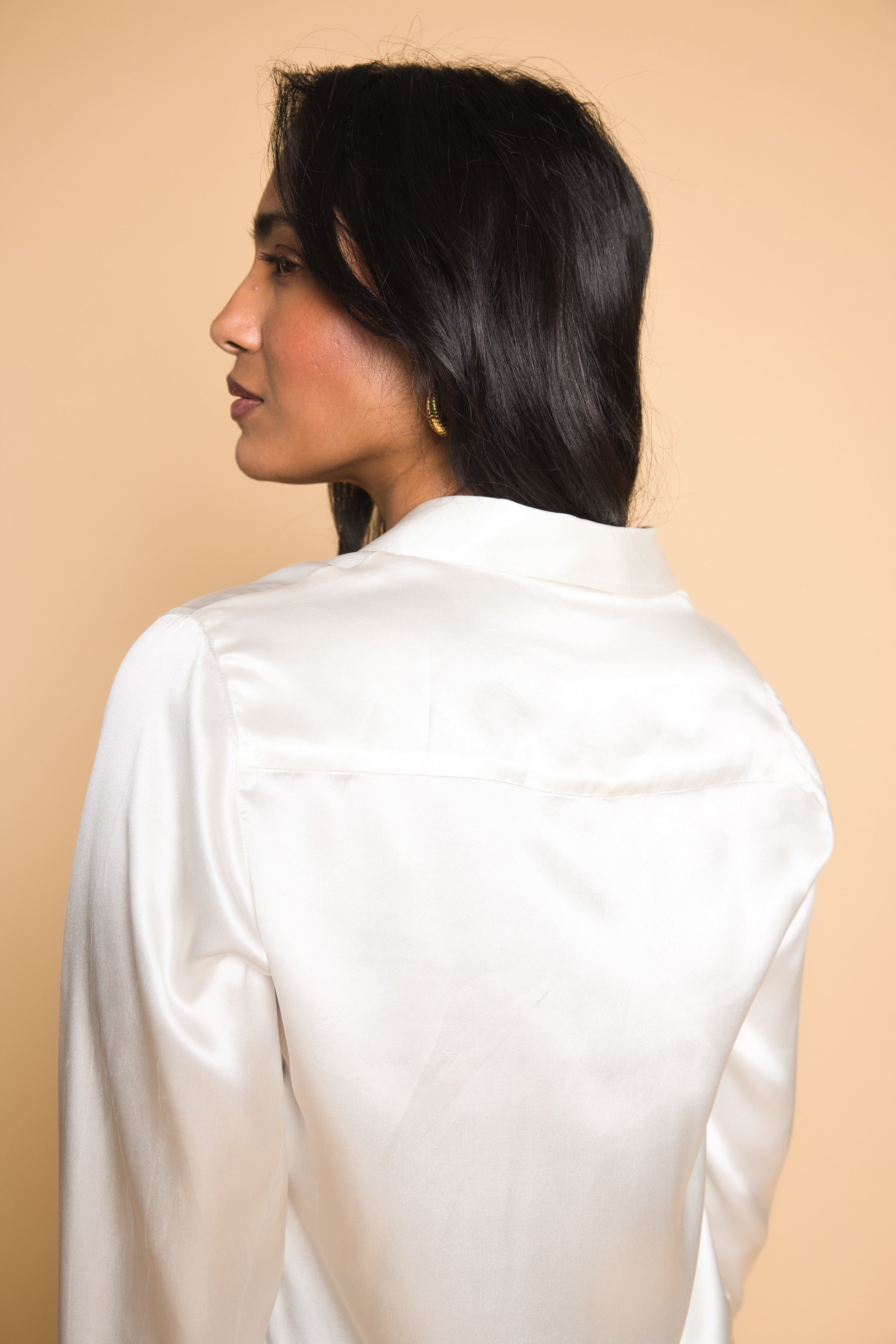 Camicia Adriana - Avorio - 100% seta di gelso